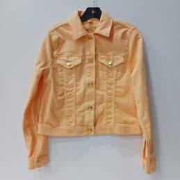 Michael Kors Women's Peach Cotton Jean Jacket Size M