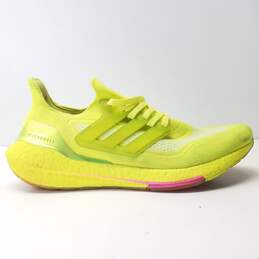 Adidas Ultra Boost 21 Solar Yellow Athletic Shoes Men's Size 11