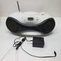 Sony CD Radio Boombox Model ZS-X3CP White and Orange image number 1