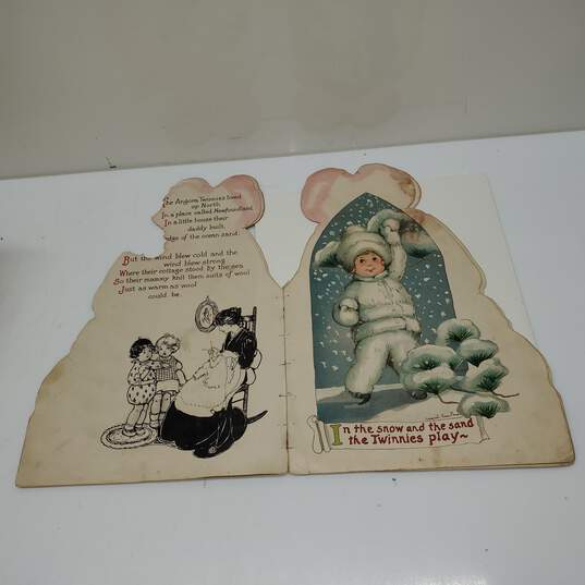 Antique 1915 Children's Book The Angora Twinnies by Helen E. Flint & Margaret E. Price image number 4