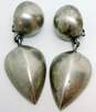 VNTG Givenchy Designer Silver Tone Clip-On Drop Earrings 22.2g image number 3