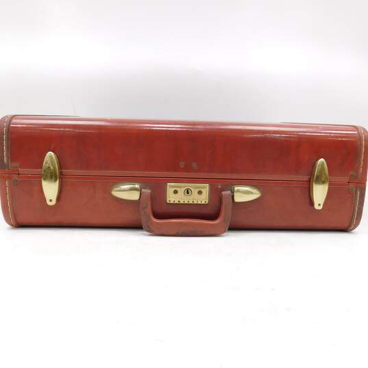 Vintage Samsonite Streamlite Chestnut Hard Shell Suitcase Travel Luggage Case image number 5