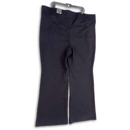 NWT Womens Black Elastic Waist Pull-On Pockets Bootcut Leg Ankle Pants Sz 4 alternative image