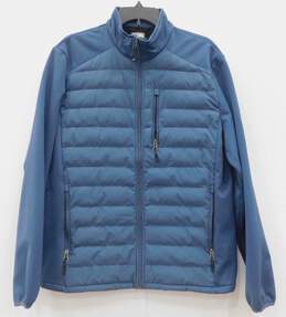 32 Degrees Heat Men's Blue Long Sleeve Puffer Jacket Size Medium