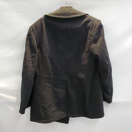 Quarterdeck Collection Black Wool US Navy Overcoat Men's Size 38R alternative image