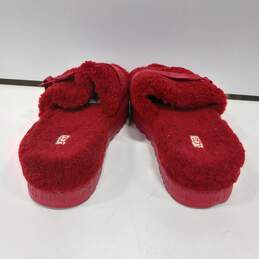 UGG Women's Red TreadLite Fluffy Slippers Size 10 alternative image