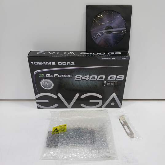 GeForce 8400 GS EVGA 1024MB DDR3 Graphics Card w/Box image number 1