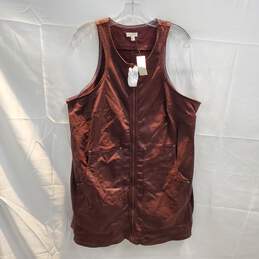 Anthropologie Pilcro Sleeveless Zip Front Dress NWT Size 16