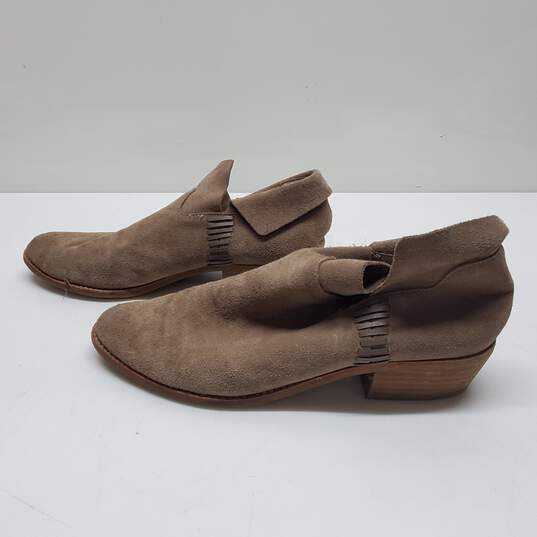 Dolce Vita Brown Tan Suede Booties Size 7.5 image number 1