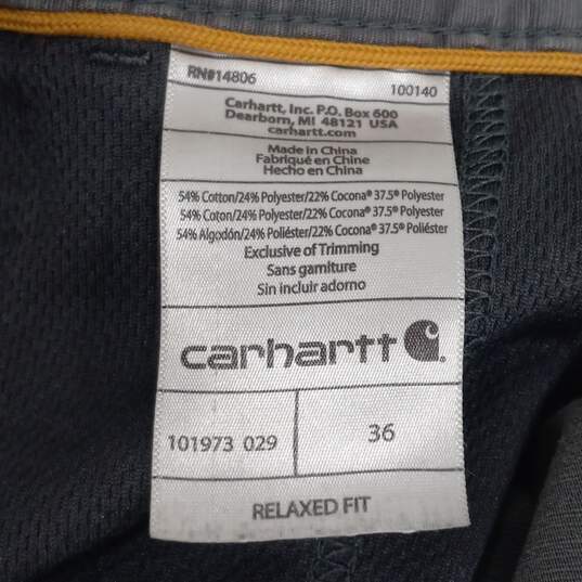 Carhartt Men's Gray Cargo Shorts Size 36 image number 4