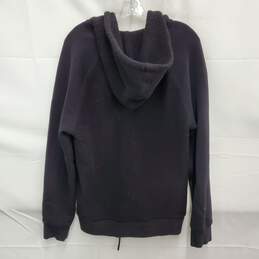 Vince WM's Black Cotton Polyester Blend Full Zip Hoodie Size M alternative image