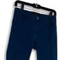 Womens Blue Dark Wash Flat Front Pockets Stretch Skinny Leg Jeans Size 8/29 image number 4