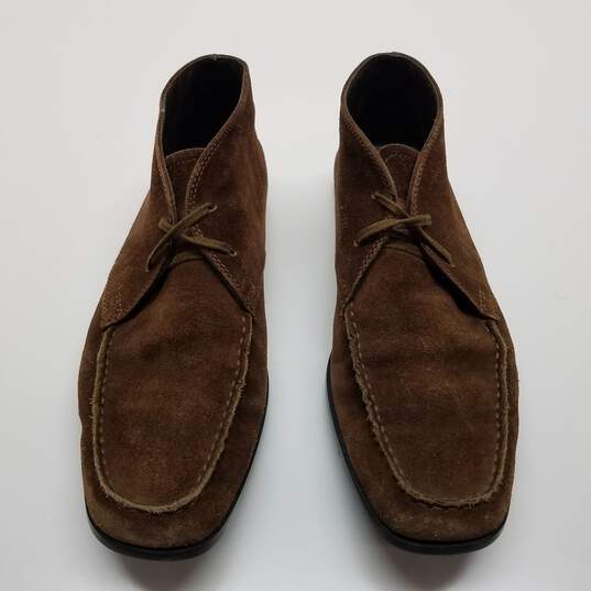 MEN'S TOD'S BROWN SUEDE CHUKKA SHOES SIZE 8.5 image number 3