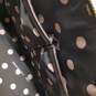 Anne Klein Black Faux Leather Domed Zip Shoulder Satchel Bag image number 6