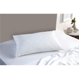Bed Pillow Quilted 1 Piece White NS