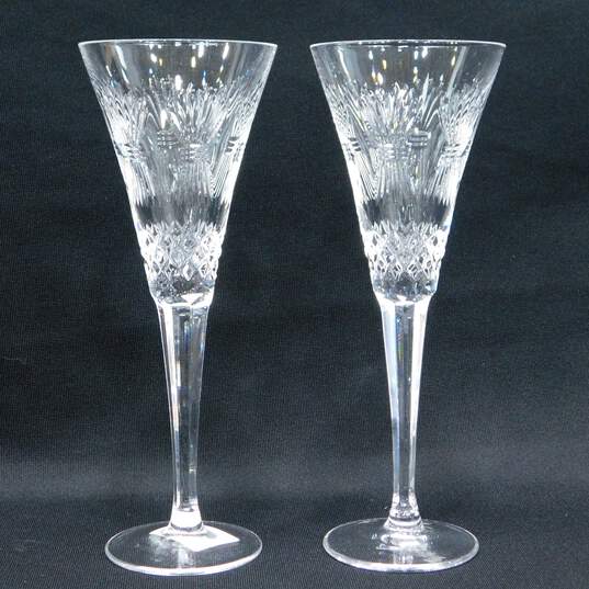 Waterford Crystal Millennium Collection Third Toast Health Flutes IOB image number 1
