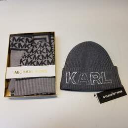 Karl Lagerfeld and Michael Kors Beanie (NWT)