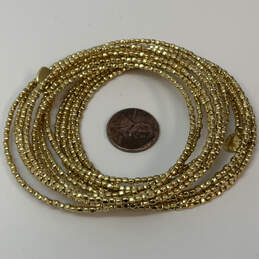 Designer Stella & Dot Gold-Tone Multi Strand Wire Beaded Wrap Bracelet alternative image
