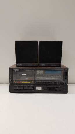 Yorx AM-FM Stereo Cassette Recorder Electronic Digital Clock M2489