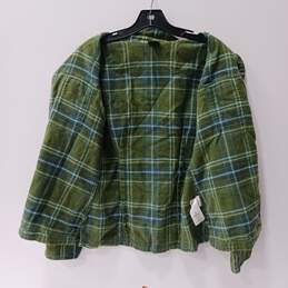 Patagonia Women's Green Plaid Cotton Button-Up Shirt Size 6
