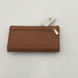 NWT Womens ZG850066 Brown Leather Inner Card Slots Snap Tri-Fold Wallet alternative image