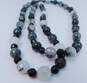 Desert Rose Trading DTR 925 Tourmalinated Quartz Faceted Bead Long Necklace 136.1g image number 3
