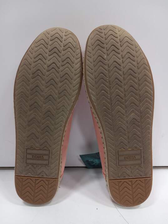 TOMS Lena Women's Pink Lace-Up Low Cut Shoes Size 10 NWT image number 5