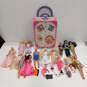 Vintage Bundle of 16 Assorted Barbie Dolls w/Travel Case and Accessories image number 1