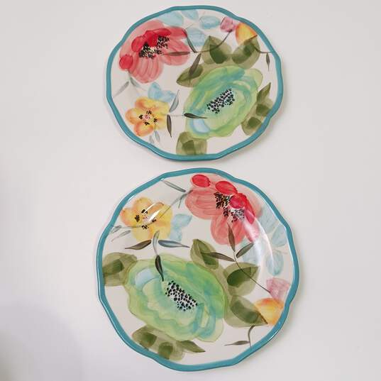 The Pioneer Woman Bloom Floral Pattern Stoneware Bowls & Plates Bundle image number 2