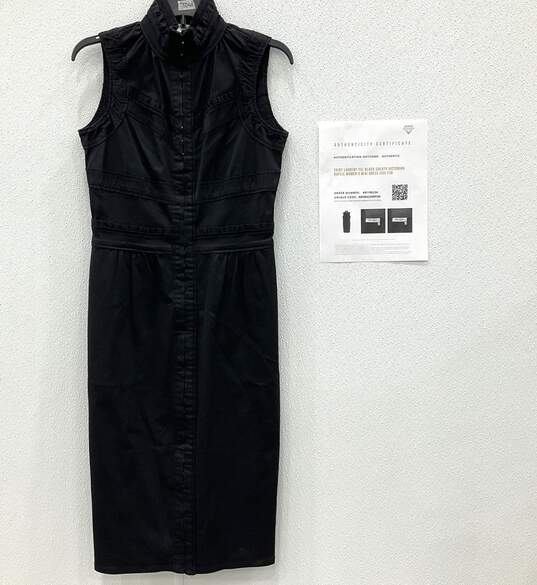 Saint Laurent YSL Black Sheath Victorian Ruffle Dress image number 1