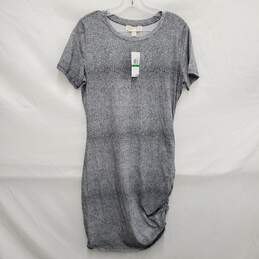 NWT Michael Kors WM's Black & White Dot Sheath Midi Dress Size L