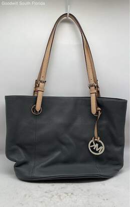 Michael Kors Womens Gray Beige Handbag