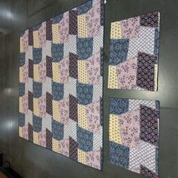 Sewn Patchwork Quilt Set