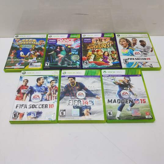 Lot of Xbox 360 Games - Fifa, Dance Central, Kinect Adventures image number 2