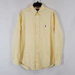 Ralph Lauren Men's Yellow Button Up SZ 16