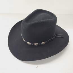 Stallion by Stetson Black XX Wool Cowboy Hat Size 7-1/8