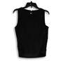 NWT Womens Black Geometric Cutout Round Neck Back Zip Tank Top Size 6 image number 2