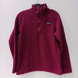 Patagonia Women's Pink Fleece Lined Pullover Jacket Size M