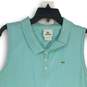 Lacoste Womens Blue Logo Sleeveless Regular Fit Collared Golf Polo Shirt Size 44 image number 3