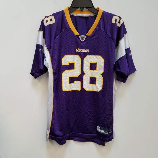 Mens Purple Minnesota Vikings Adrian Peterson #28 Football NFL Jersey Sz XL image number 1