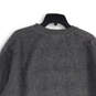 Womens Gray Purple Crew Neck Long Sleeve Pullover Sweatshirt Size Large image number 4