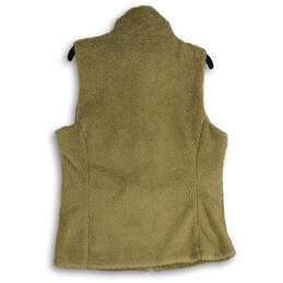 Womens Tan Los Gatos Fleece Mock Neck Sleeveless Full-Zip Vest Size XL alternative image