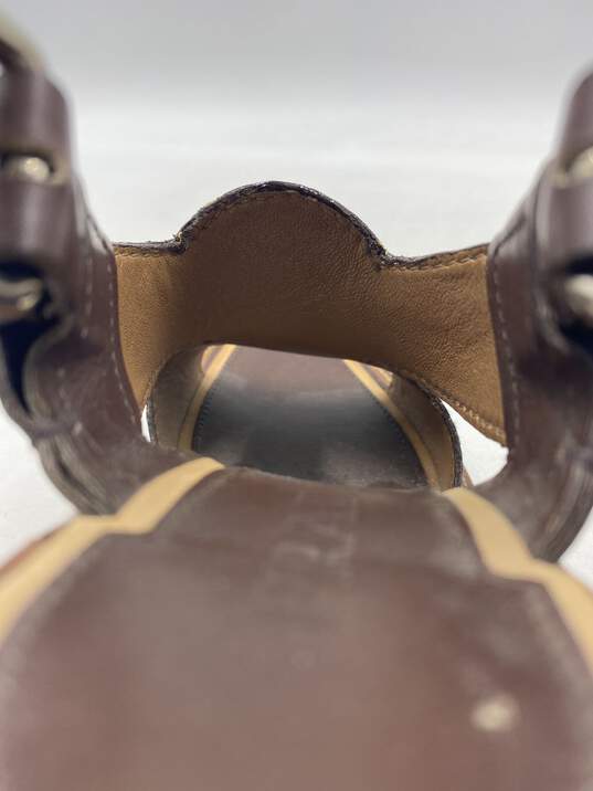 Authentic Prada Brown Slingback Heels W 6.5 image number 4