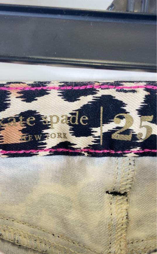 Kate Spade Women Brown Leopard Print Jeans Sz 25 image number 3