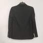 Womens Black Collared Long Sleeve Single Breasted Blazer Jacket Size 44 image number 2