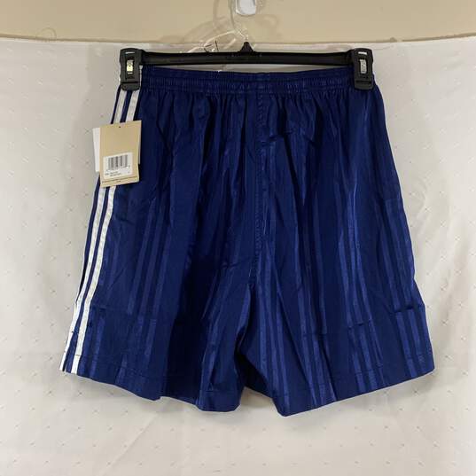 Men's Navy Adidas Soccer Shorts, Sz. S image number 2