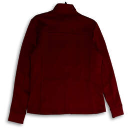 NWT Womens Red Long Sleeve Mock Neck Pockets Full-Zip Jacket Size Large alternative image