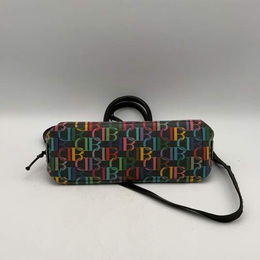 Womens Multicolor Leather Monogram Detachable Strap Charm Crossbody Bag image number 3