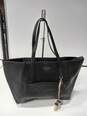 Women's Black Leather Tote Purse image number 1
