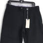 NWT Mens Black Flat Front Slash Pocket Straight Leg Dress Pants Size 34X31 image number 3